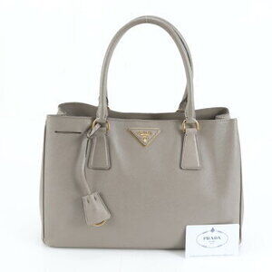 Prada Galleria triangle logo Saffiano leather tote bag shoulder